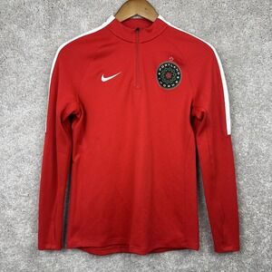 Nike‎ Women's Portland Thorns NWSL 1/4 Zip Pullover Size M Red Soccer Squad Top